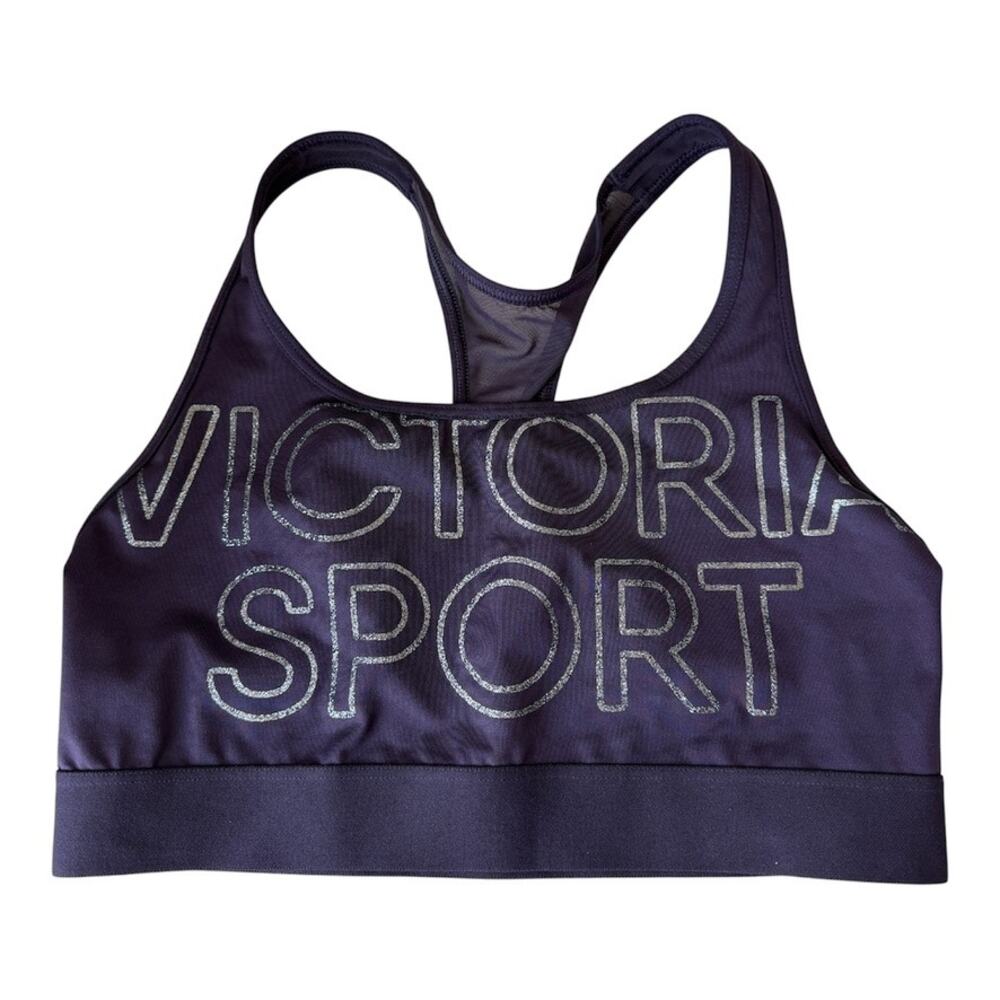 Victoria's Secret Sport The Player Racerback Sports Bra Dark Purple Size Medium